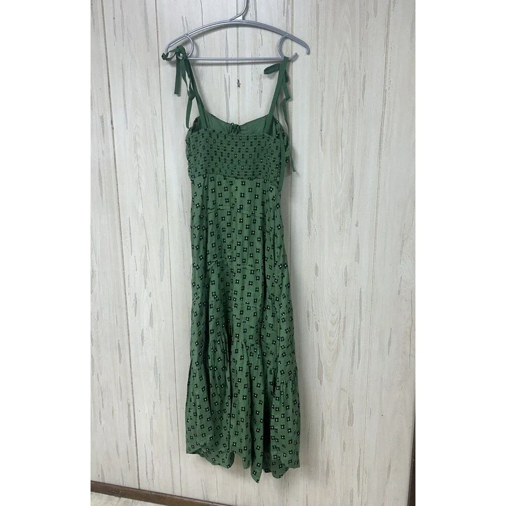 FREE PEOPLE Palma Printed Midi Dress in Green Combo size XS - Picture 5 of 6
